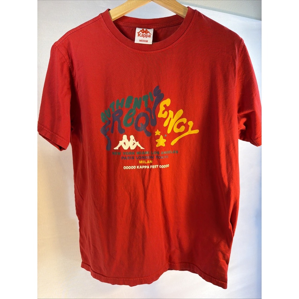 Kappa Men's Medium Red Authentic Frequency Kappa Fest Graphic T-Shirt